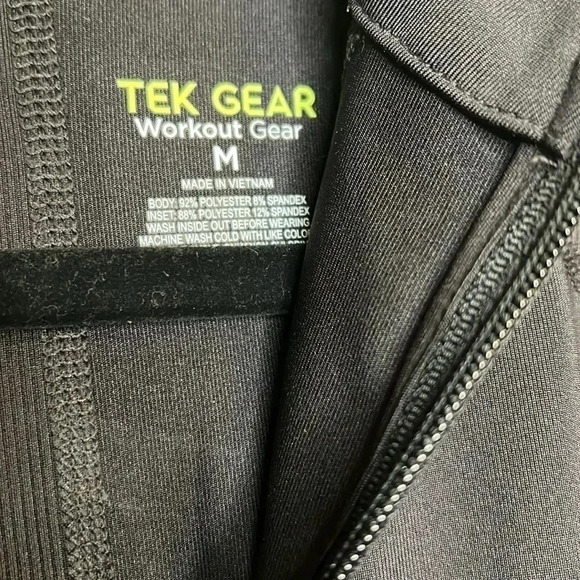 Tek Gear Performance 1/4 Zip Jacket Black Size M - Picture 6 of 6